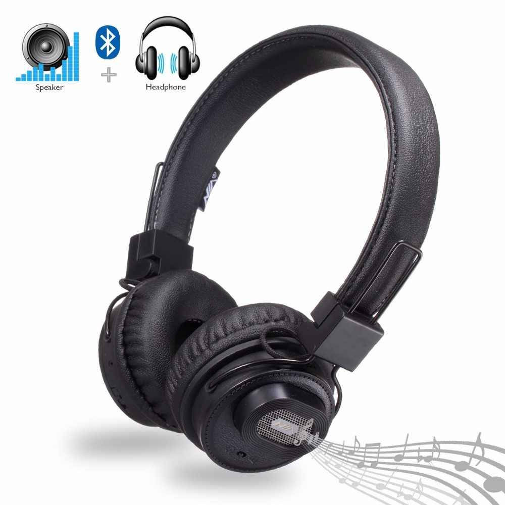 Беспроводные Bluetooth стерео наушники NIA X5SP с МР3, FM и колонкой Black (5053), Черный
Беспроводные Bluetooth стерео наушники NIA X5SP с МР3, FM и колонкой Black (5053), Черный