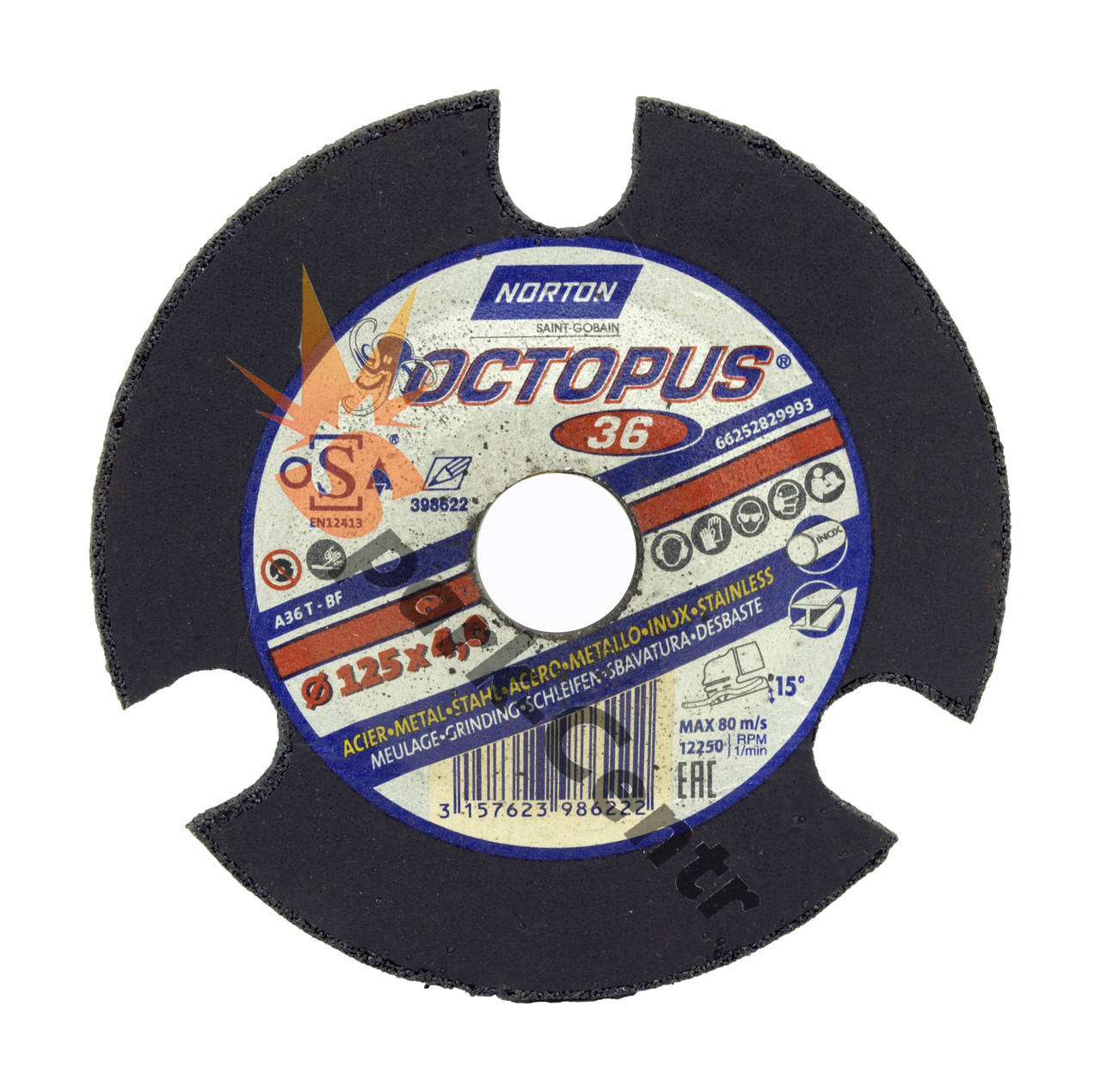 Круг зачистной по металлу 125x4,0x22,23 NORTON OCTOPUS с эффектом прозрачной поверхности (зерно Р60)
Круг зачистной по металлу 125x4,0x22,23 NORTON OCTOPUS с эффектом прозрачной поверхности (зерно Р60)