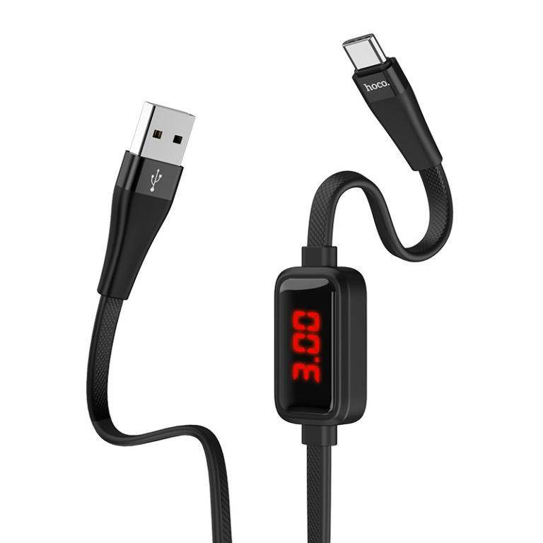 Кабель для зарядки телефона с таймером зарядки USB Type-C Android HOCO S4 120см |3A| Черный
Кабель для зарядки телефона с таймером зарядки USB Type-C Android HOCO S4 120см |3A| Черный