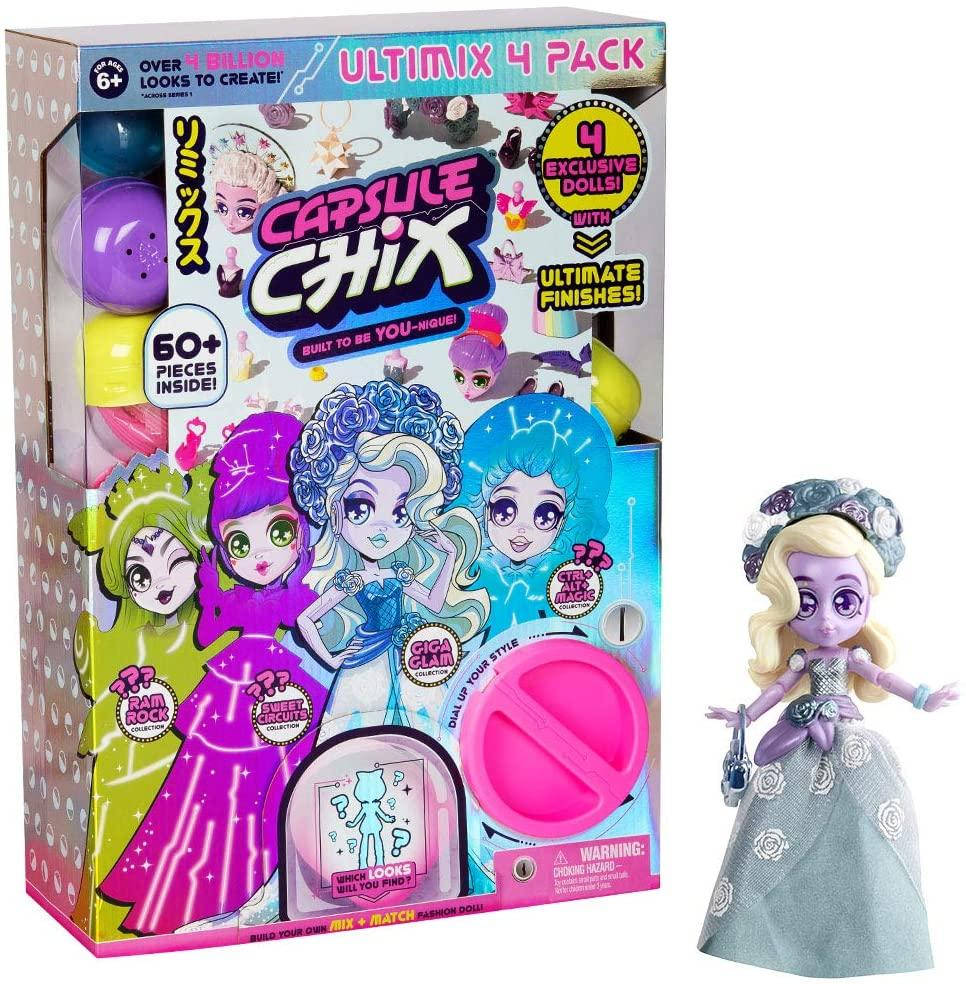 Набор 4 капсульные куклы с сюрпризами Capsule Chix Ultimix 4 Pack
Набор 4 капсульные куклы с сюрпризами Capsule Chix Ultimix 4 Pack
