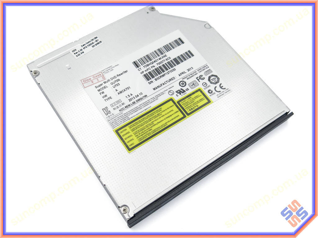 DVD±RW привод для ноутбука SATA 9.5mm HP GUB0N SuperSlim (SATA привод SLIM 9.5мм для ноутбуков)
DVD±RW привод для ноутбука SATA 9.5mm HP GUB0N SuperSlim (SATA привод SLIM 9.5мм для ноутбуков)
