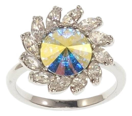 Кольцо Xuping Родий с кр-ми Swarovski "Цветок с кристаллом АВ и цирконием" р.16.5,17,18
Кольцо Xuping Родий с кр-ми Swarovski "Цветок с кристаллом АВ и цирконием" р.16.5,17,18