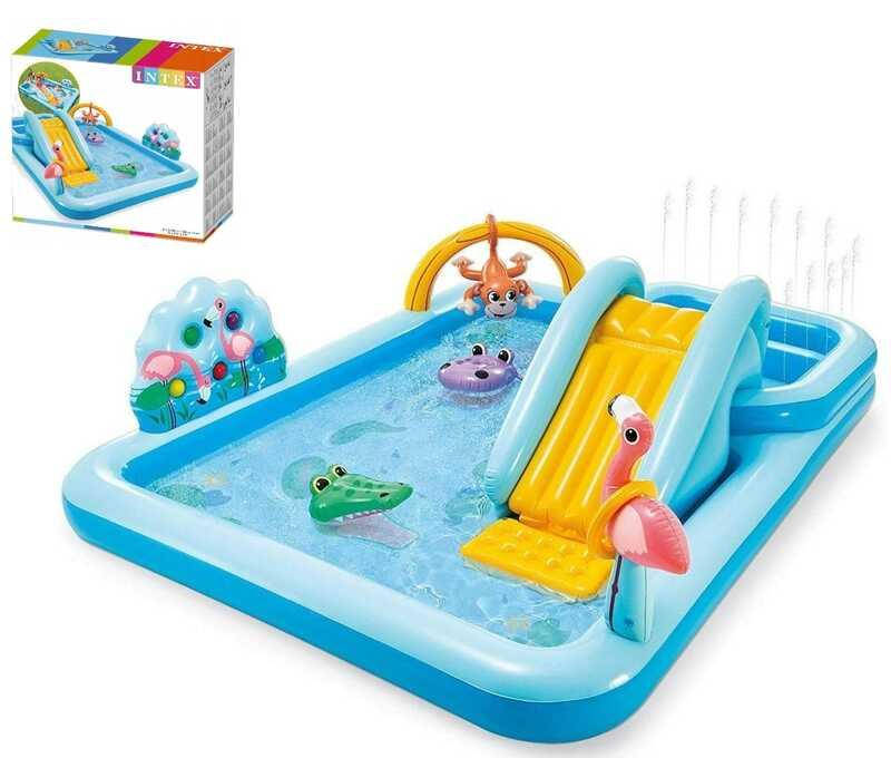 Intex Игровой центр 57161 NP (2) "Приключения в джунглях", от 3 лет, горка, игра в кольца и шарики, размер, Голубой
Intex Игровой центр 57161 NP (2) "Приключения в джунглях", от 3 лет, горка, игра в кольца и шарики, размер, Голубой