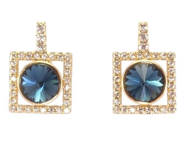 Серьги Xuping Позолота 18K с кр-ми Swarovski английский замок "Кристалл Montana в квадратной оправе с
Серьги Xuping Позолота 18K с кр-ми Swarovski английский замок "Кристалл Montana в квадратной оправе с