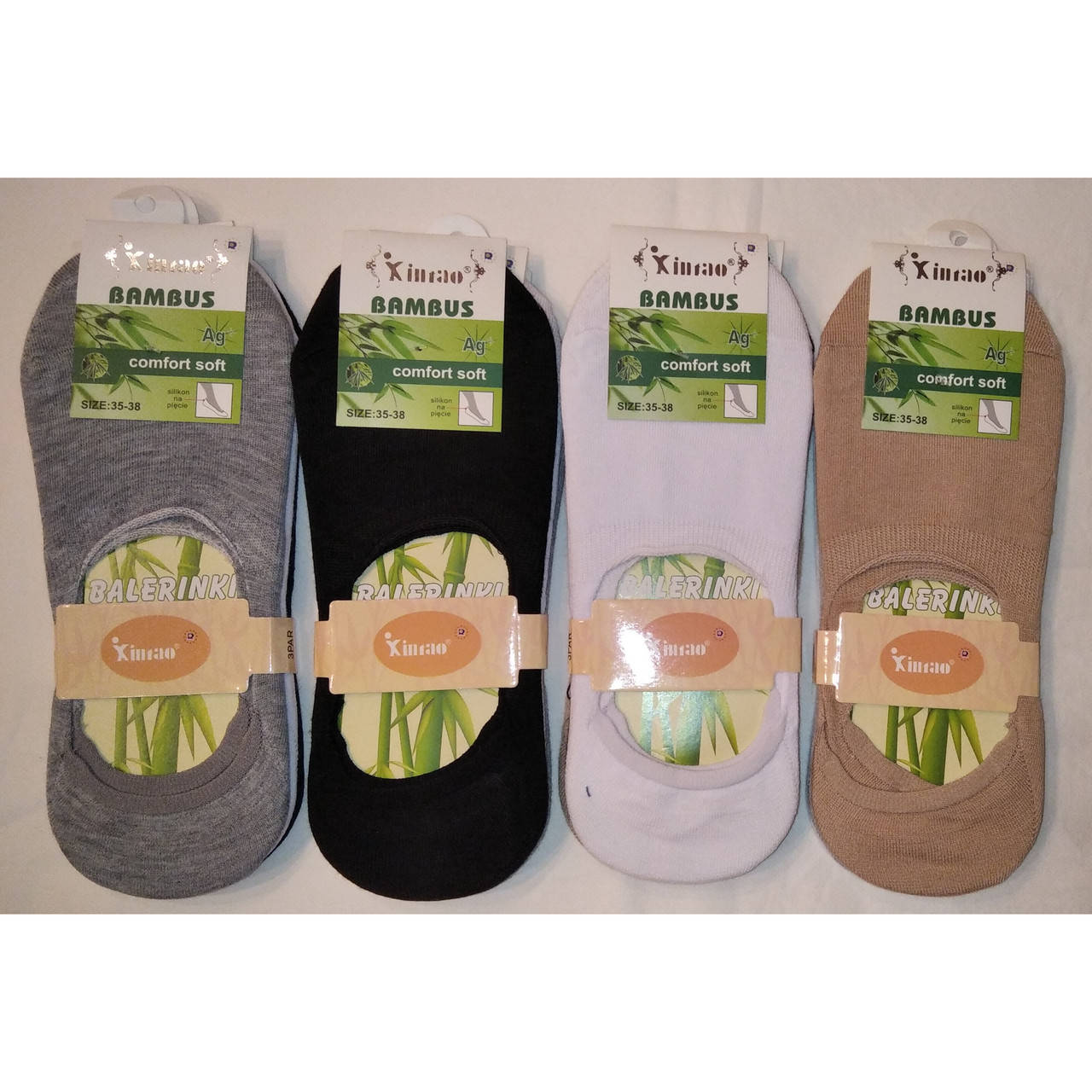 Следы женские бамбуковые «XINTAO» с силиконовой вставкой на пятке, Разные цвета 
Следы женские бамбуковые «XINTAO» с силиконовой вставкой на пятке, Разные цвета