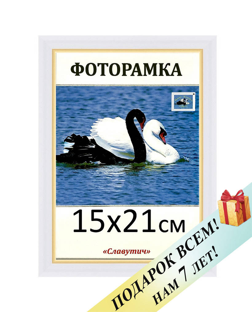 Фоторамка пластиковая А5 15х21, белая. Рамка для фото дипломов сертификатов грамот. Код 1415-54, Белый
Фоторамка пластиковая А5 15х21, белая. Рамка для фото дипломов сертификатов грамот. Код 1415-54, Белый