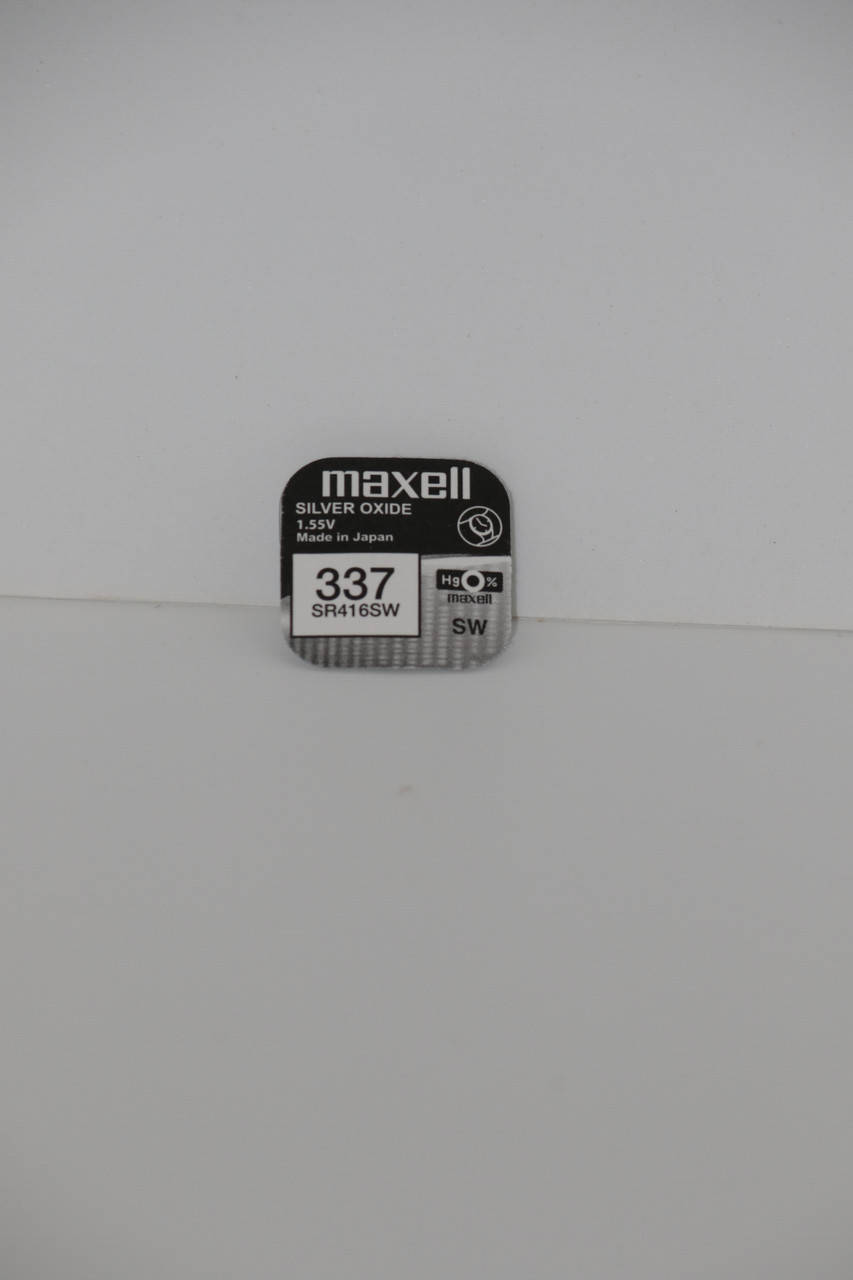 Батарейка для часов. Maxell SR416SW (337) 1.55V 8,3mAh 4.8x1,65mm Серебрянно-цинковая
Батарейка для часов. Maxell SR416SW (337) 1.55V 8,3mAh 4.8x1,65mm Серебрянно-цинковая
