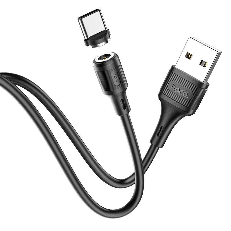 Кабель Usb Type-C HOCO X52 Sereno magnetic 3A 1m (круглый) Black, Черный 
Кабель Usb Type-C HOCO X52 Sereno magnetic 3A 1m (круглый) Black, Черный