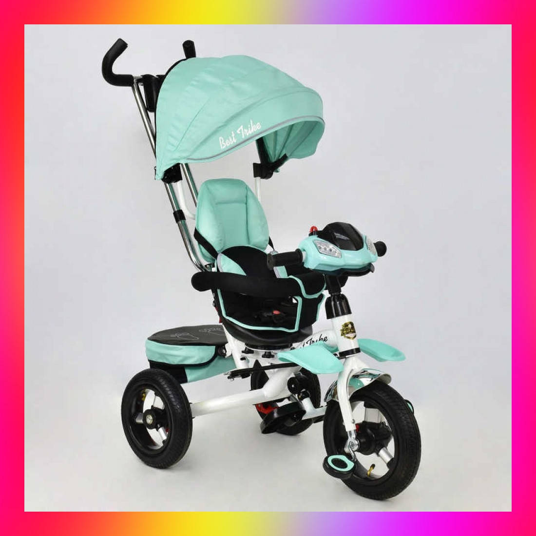 Детский трехколесный велосипед коляска Baby Trike 6699 с игровой панелью и поворотным сиденьем Бирюзовый
Детский трехколесный велосипед коляска Baby Trike 6699 с игровой панелью и поворотным сиденьем Бирюзовый