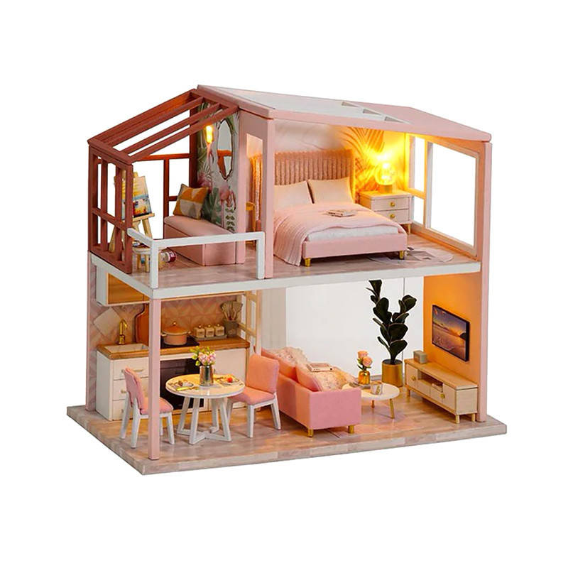 3D Румбокс кукольный дом DIY Cute Room QL-003-B Розовый Лофт детский конструктор из дерева розовый для девочки
3D Румбокс кукольный дом DIY Cute Room QL-003-B Розовый Лофт детский конструктор из дерева розовый для девочки