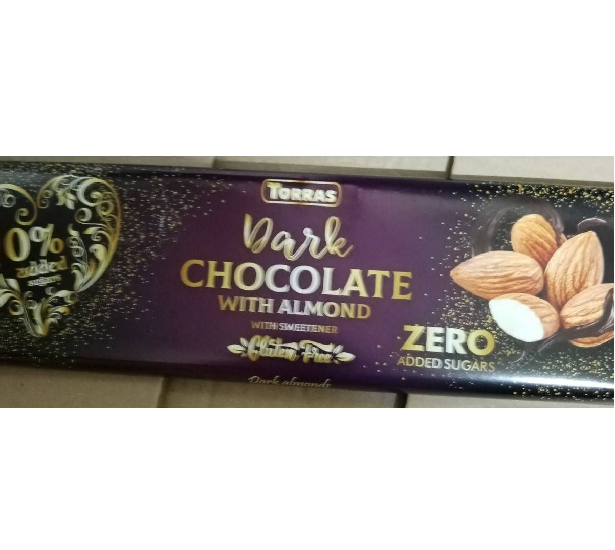 Шоколад темный без сахара и глютена Торрас с миндалем Torras Zero Dark Almond 300 г Испания
Шоколад темный без сахара и глютена Торрас с миндалем Torras Zero Dark Almond 300 г Испания