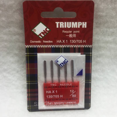 Иглы для бытовых швейных машин Triumph New 130/705H Универсальные 80 (уп.5шт) (ВЕЛЛ-025)
Иглы для бытовых швейных машин Triumph New 130/705H Универсальные 80 (уп.5шт) (ВЕЛЛ-025)