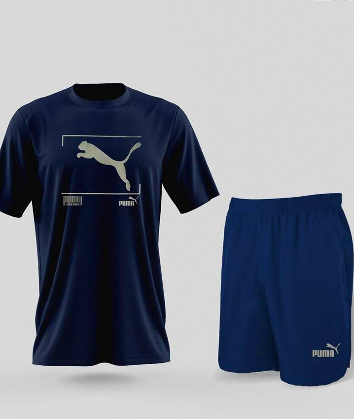Летний костюм (комплект) для мужчин PUMA футболка + шорты набор мужской трикотажный двойка, Синий
Летний костюм (комплект) для мужчин PUMA футболка + шорты набор мужской трикотажный двойка, Синий