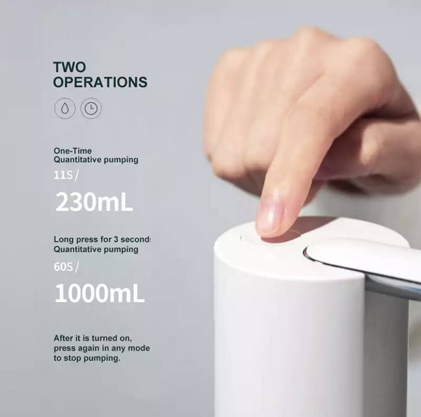 Электрическая помпа Xiaomi Mijia 3life, USB Автоматический Диспенсер, помпа с кнопками управления
Электрическая помпа Xiaomi Mijia 3life, USB Автоматический Диспенсер, помпа с кнопками управления