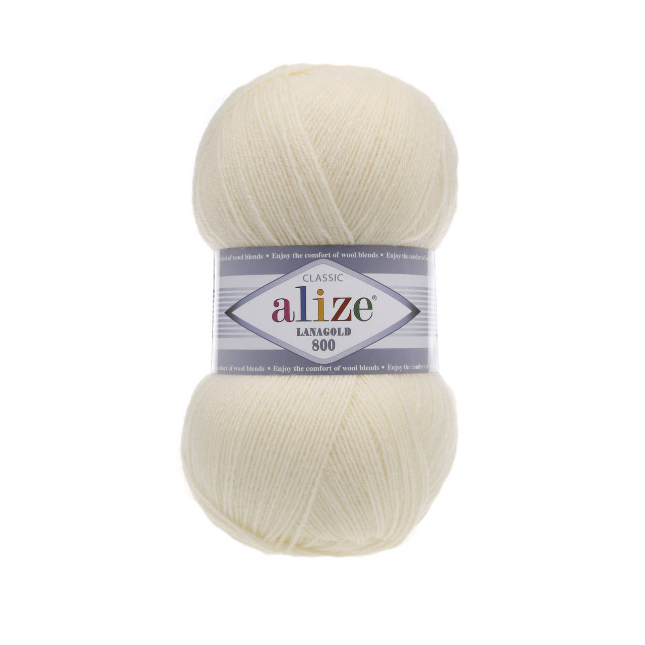 Alize Lanagold 800 (Ализе Лана Голд 800) №1 кремовый (Пряжа, нитки для вязания полушерсть)
Alize Lanagold 800 (Ализе Лана Голд 800) №1 кремовый (Пряжа, нитки для вязания полушерсть)