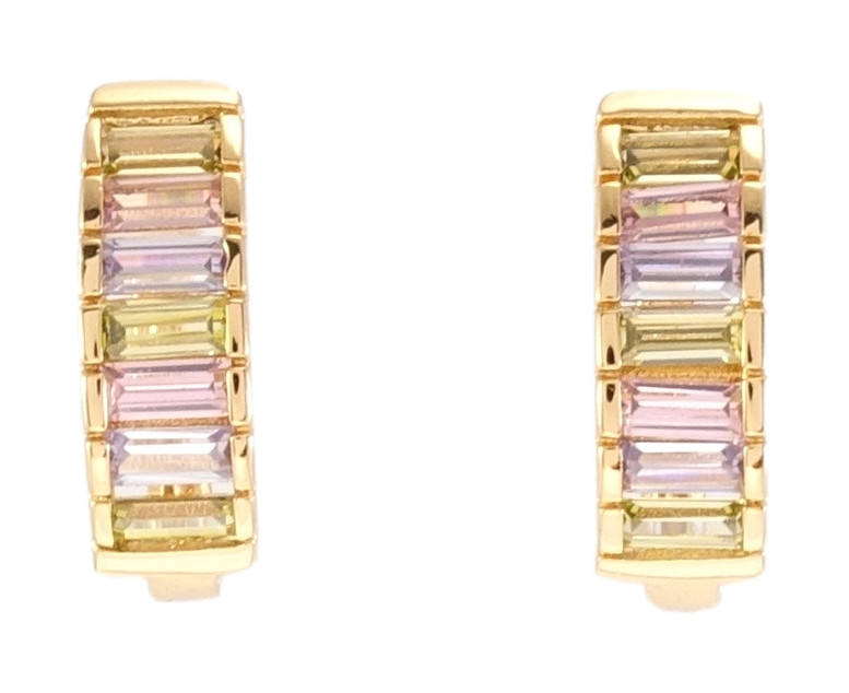 Серьги Xuping Позолота 18K английский замок "Дорожки цветных кристаллов"
Серьги Xuping Позолота 18K английский замок "Дорожки цветных кристаллов"