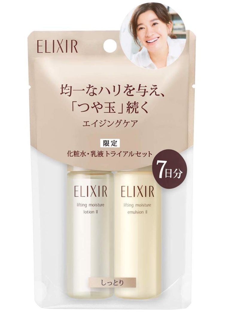 Японский дорожный набор для ухода за лицом ELIXIR SHISEIDO Lifting moisture (тип II) 30ml+30ml
Японский дорожный набор для ухода за лицом ELIXIR SHISEIDO Lifting moisture (тип II) 30ml+30ml