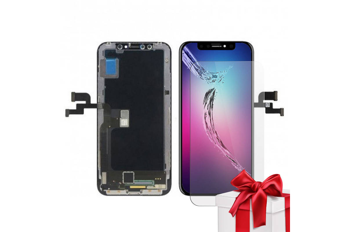 Дисплей iPhone X экран iPhone OLED модуль сенсор LCD для Айфон X тачскрин сенсор iPhone замена дисплея экрана, Черный
Дисплей iPhone X экран iPhone OLED модуль сенсор LCD для Айфон X тачскрин сенсор iPhone замена дисплея экрана, Черный