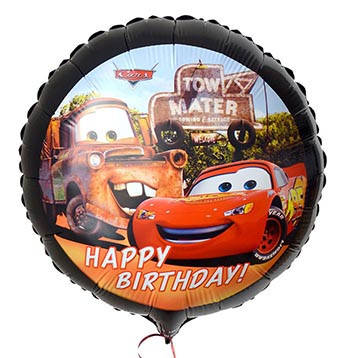 Шарик (45см) круглый Happy Birthday Тачки 
Шарик (45см) круглый Happy Birthday Тачки