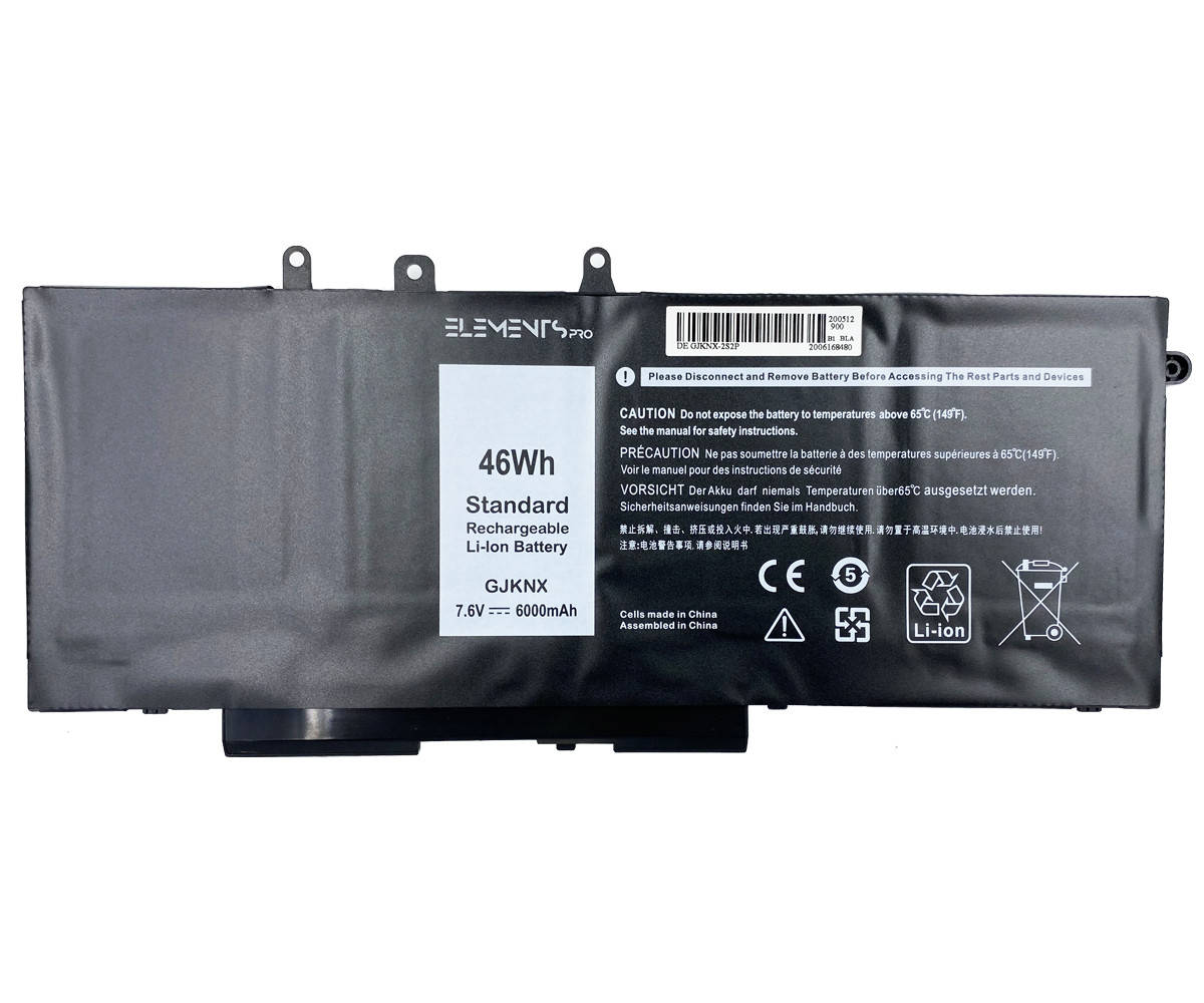 Батарея Elements PRO для Dell Latitude 5480, 5490, 5491, 5495 7.6V 6000mAh (GJKNX-2S2P-6000), Черный
Батарея Elements PRO для Dell Latitude 5480, 5490, 5491, 5495 7.6V 6000mAh (GJKNX-2S2P-6000), Черный