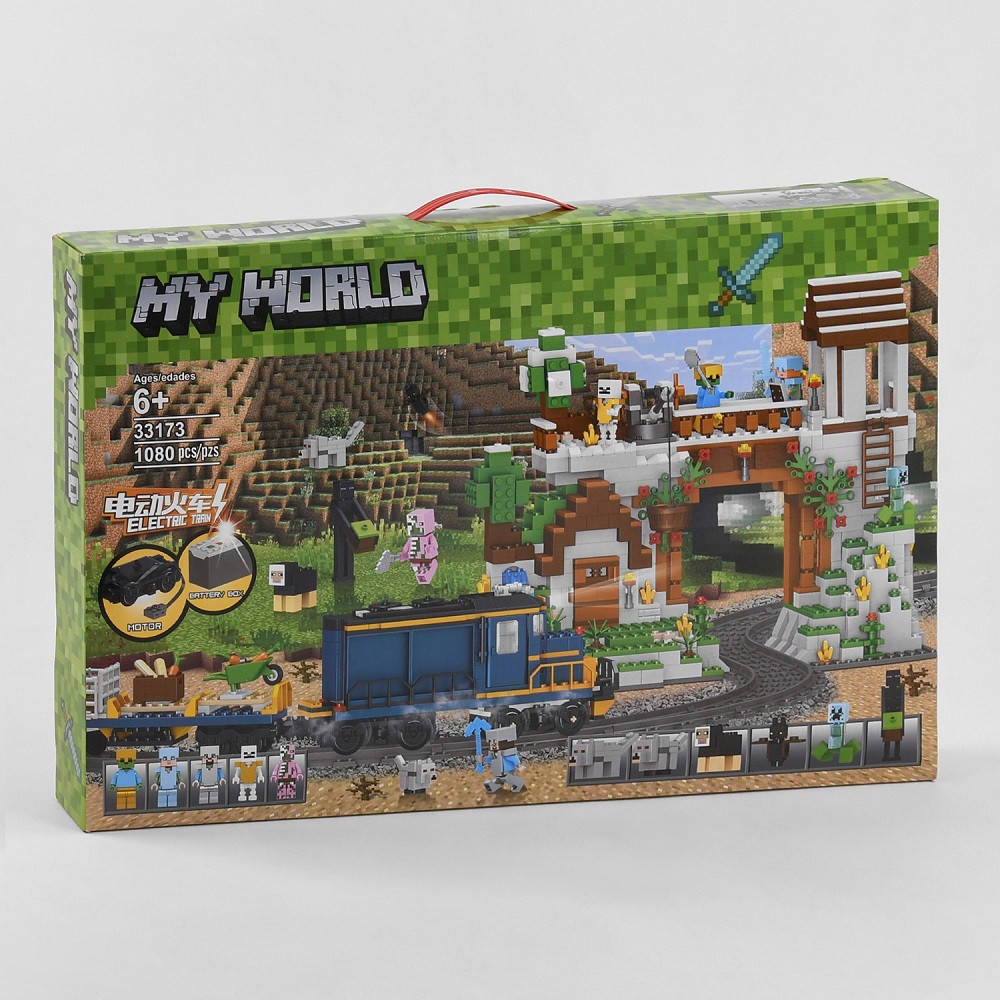 Конструктор Lele My World 33173 (8) "Железная дорога", 1080 деталей, в коробке, Разные цвета
Конструктор Lele My World 33173 (8) "Железная дорога", 1080 деталей, в коробке, Разные цвета