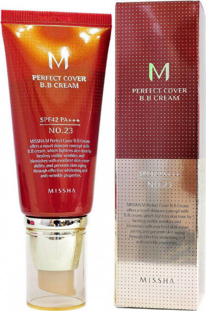 Missha BB-крем M Perfect Cover BB Cream № 23 Natural Beige, 50 мл, тональный крем Missha № 23
Missha BB-крем M Perfect Cover BB Cream № 23 Natural Beige, 50 мл, тональный крем Missha № 23
