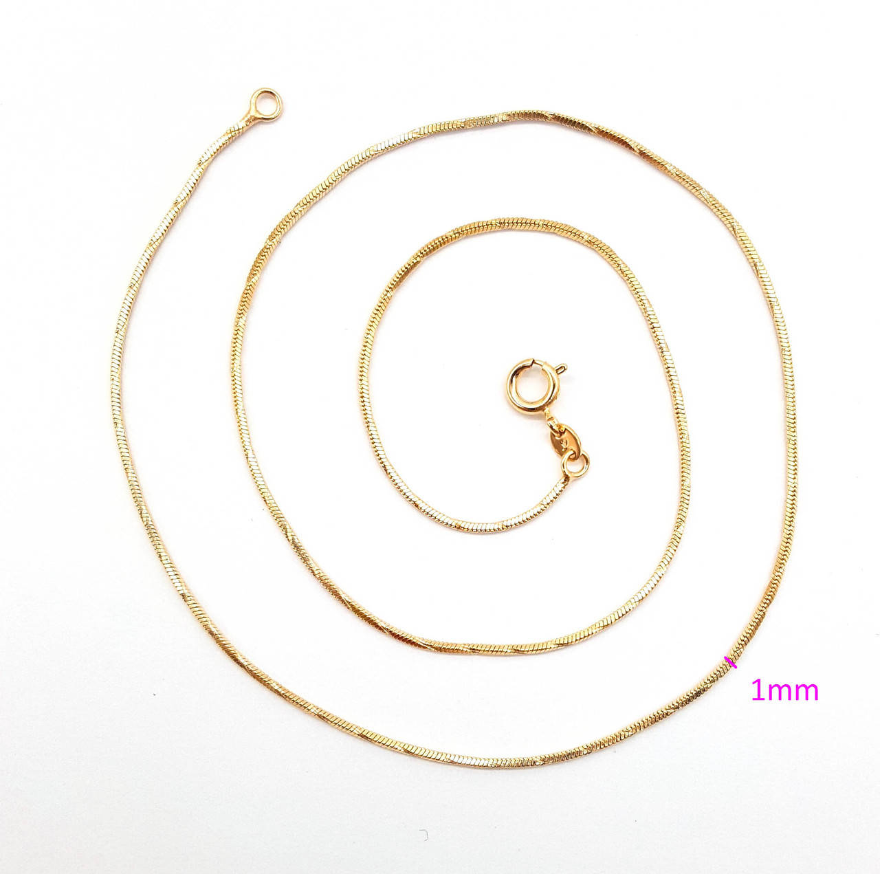 Цепочка, Эластичный Снейк, р.44 см, медсталь, 18К
Цепочка, Эластичный Снейк, р.44 см, медсталь, 18К