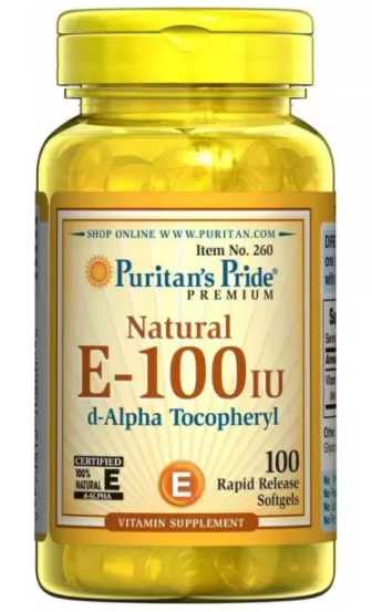 Витамин Е, Natural Vitamin E, Puritan's Pride, 100 МЕ, 100 гелевых капсул (PTP-10260)
Витамин Е, Natural Vitamin E, Puritan's Pride, 100 МЕ, 100 гелевых капсул (PTP-10260)