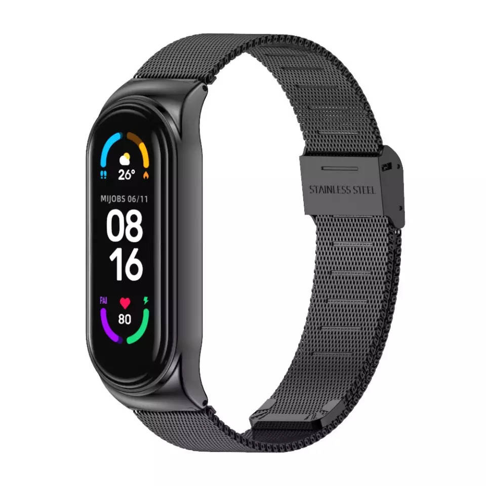Железный Нержавеющий браслет Mijobs для Xiaomi Mi Band 3/4/5/6 Черный
Железный Нержавеющий браслет Mijobs для Xiaomi Mi Band 3/4/5/6 Черный