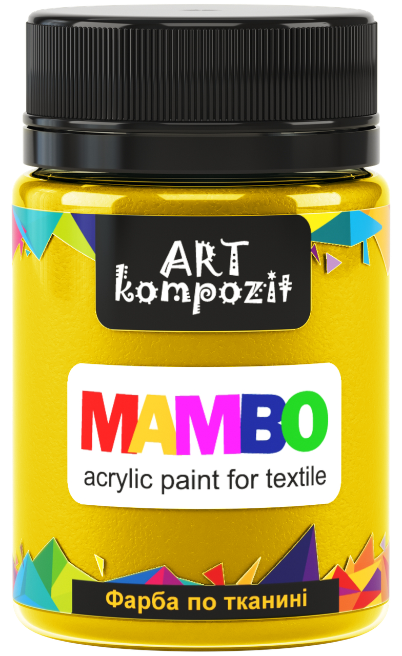 Фарба по світлій та темній тканині ЖОВТИЙ ОСНОВНИЙ, 50мл, MAMBO "ART Kompozit", Желтый
Фарба по світлій та темній тканині ЖОВТИЙ ОСНОВНИЙ, 50мл, MAMBO "ART Kompozit", Желтый