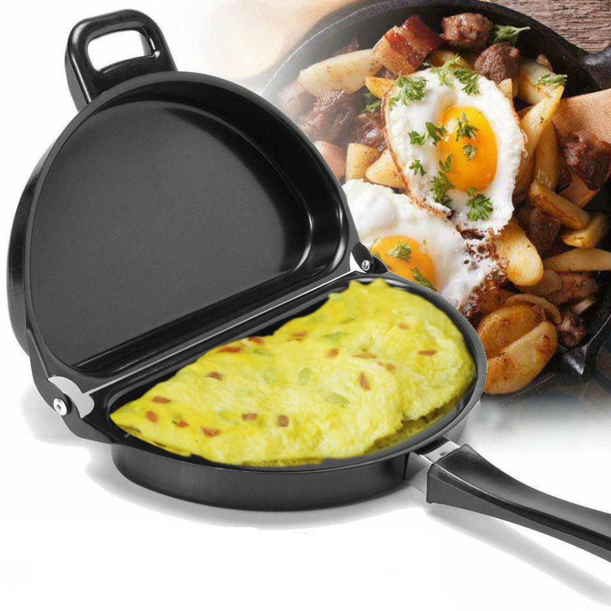 Двойная Антипригарная Сковородка для Омлета Bradshaw Folding Omelette Pan Original Сковрода Омлетница
Двойная Антипригарная Сковородка для Омлета Bradshaw Folding Omelette Pan Original Сковрода Омлетница