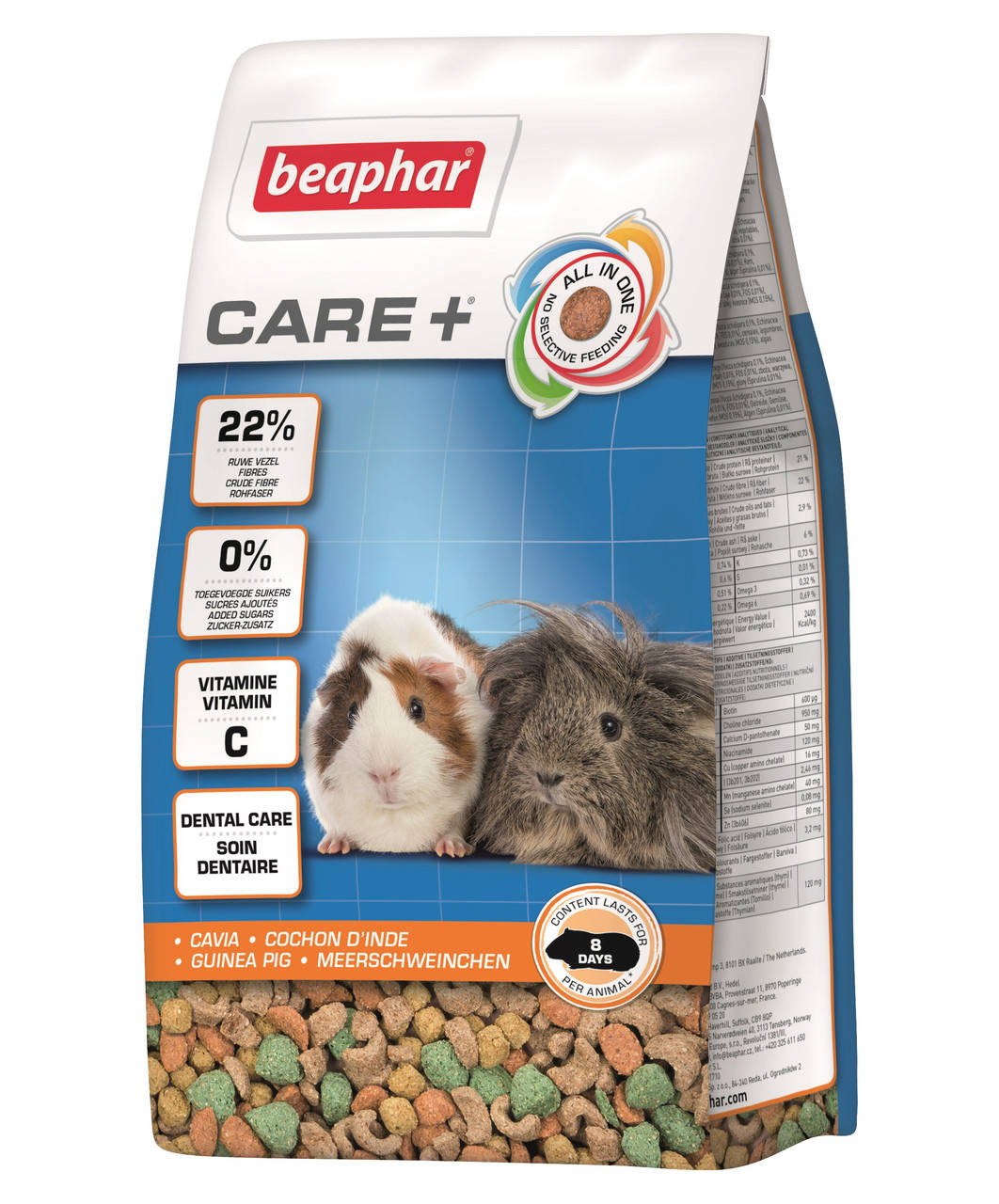 Полноценный корм супер-премиум класса для морских свинок CARE+ Guinea Pig, 250 г. Beaphar
Полноценный корм супер-премиум класса для морских свинок CARE+ Guinea Pig, 250 г. Beaphar
