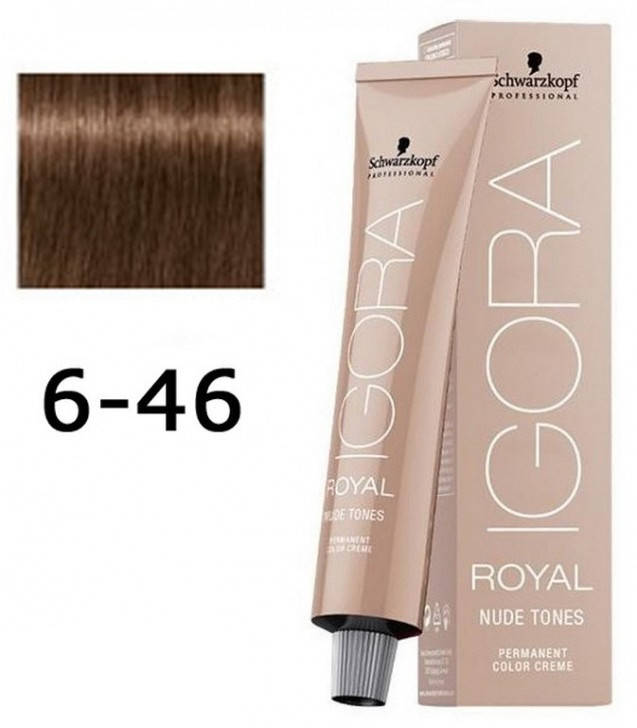 Крем-краска для волос Schwarzkopf Igora Royal Nude 6-46 Темно-русый бежевый шоколадный 60 мл
Крем-краска для волос Schwarzkopf Igora Royal Nude 6-46 Темно-русый бежевый шоколадный 60 мл