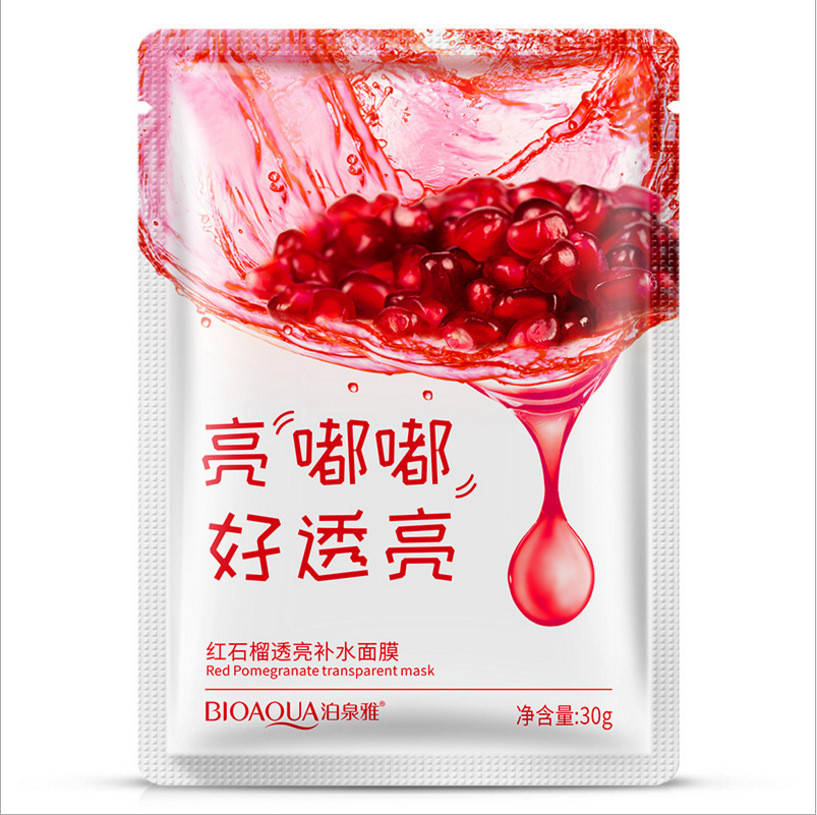 Антиоксидантная маска с экстрактом граната Bioaqua Pomegranate Red Transparent Mask, 30г
Антиоксидантная маска с экстрактом граната Bioaqua Pomegranate Red Transparent Mask, 30г