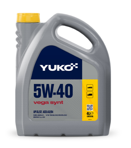 Моторное масло YUKO Vega Synt 5w40 SL/CF, 1л Для использования в бензиновых и дизельных двигателях
Моторное масло YUKO Vega Synt 5w40 SL/CF, 1л Для использования в бензиновых и дизельных двигателях