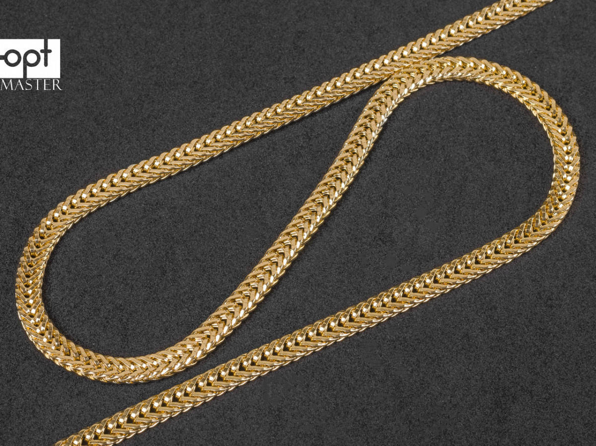 Цепочка (ручка) для сумки клатча, 65-158 золото, метражная