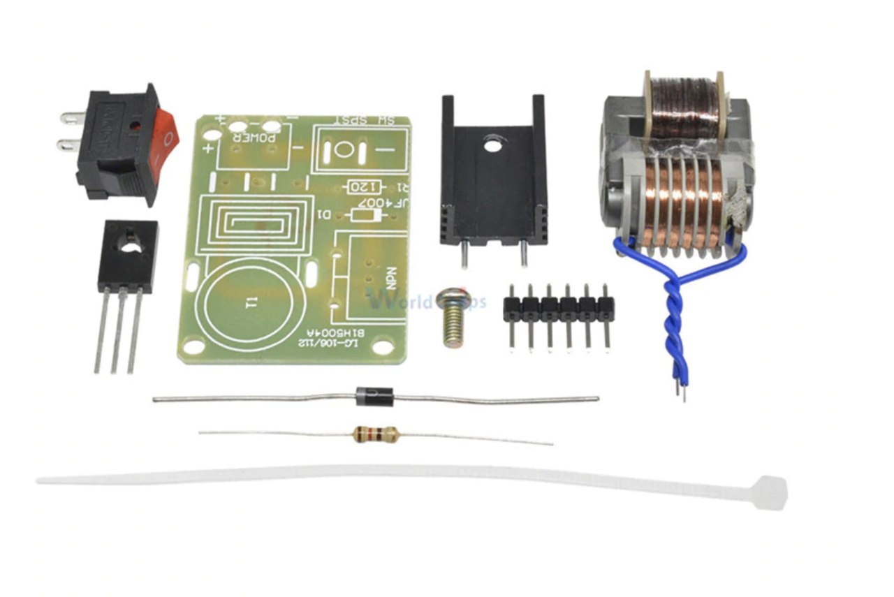 Инвертор 3.7-4.2 В - 15 КВ. Генератор высокого напряжения. DIY kit
Инвертор 3.7-4.2 В - 15 КВ. Генератор высокого напряжения. DIY kit