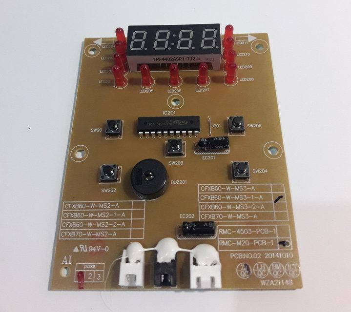Плата управления мультиварки Redmond RMC-M20 (тип 2)
Плата управления мультиварки Redmond RMC-M20 (тип 2)