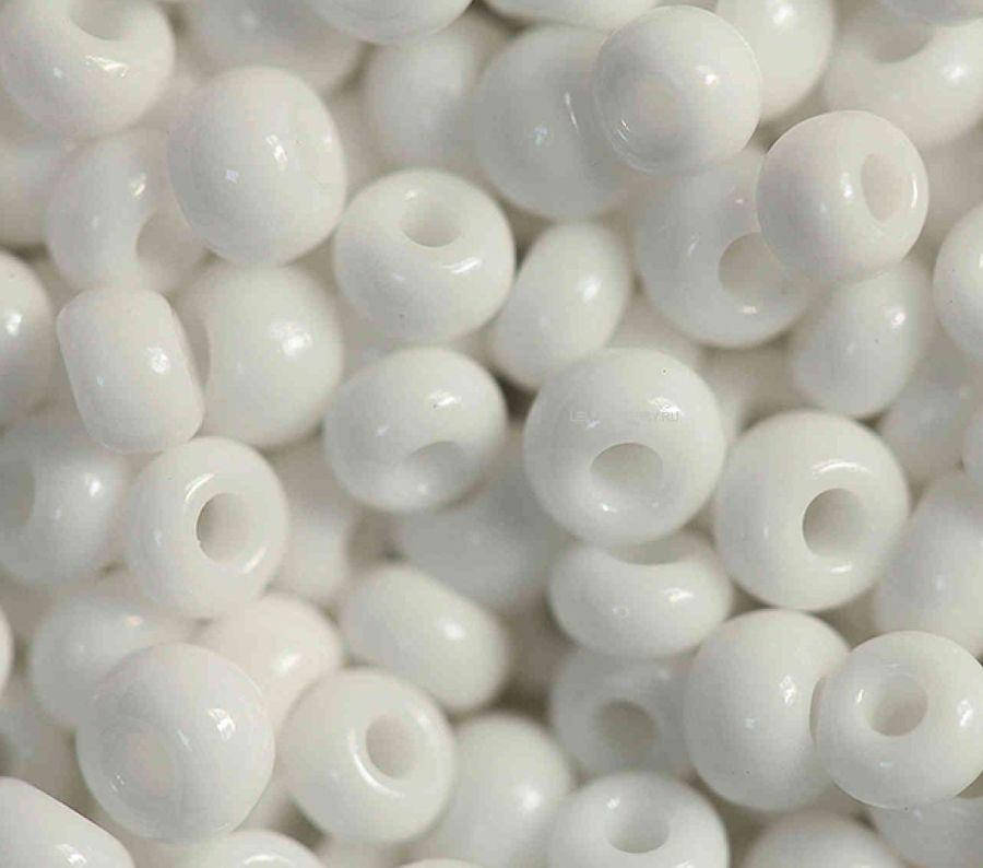 Бисер белый непрозрачное стекло, 50гр размер 5/0 / 03050
Бисер белый непрозрачное стекло, 50гр размер 5/0 / 03050