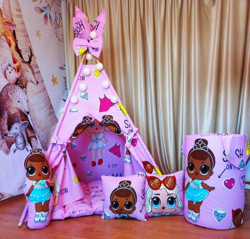 Вигвам для девочки с куклами ЛОЛ Гламур БОН БОН + корзина для игрушек Полный комплект !
Вигвам для девочки с куклами ЛОЛ Гламур БОН БОН + корзина для игрушек Полный комплект !