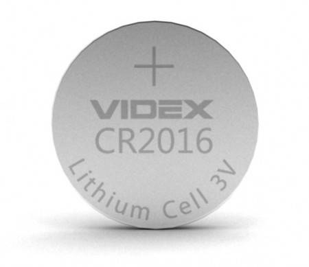 Батарейка литиевая Videx CR2016 5pcs (цена за 1бат.)
Батарейка литиевая Videx CR2016 5pcs (цена за 1бат.)