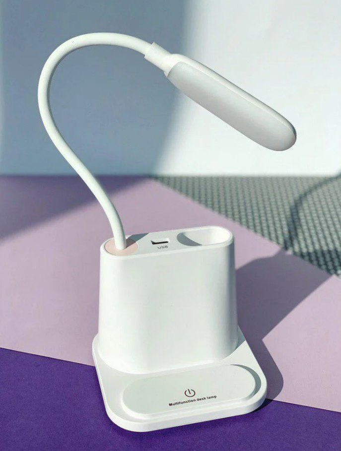 Настольная лампа USB с держателем для телефона multifunctional DESK LAMP - 1200Mah встроенный аккумулятор, Белый
Настольная лампа USB с держателем для телефона multifunctional DESK LAMP - 1200Mah встроенный аккумулятор, Белый
