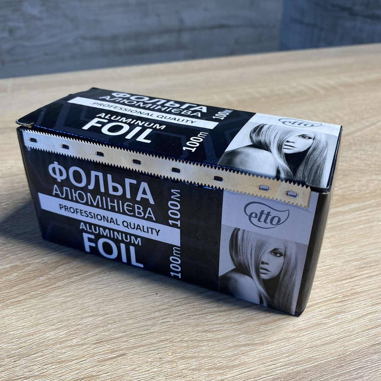 Фольга парикмахерская в рулоне с отрезной линейкой ЕТТО. 100 м * 12 см. Плотность 14 мкн, Светло-серый
Фольга парикмахерская в рулоне с отрезной линейкой ЕТТО. 100 м * 12 см. Плотность 14 мкн, Светло-серый