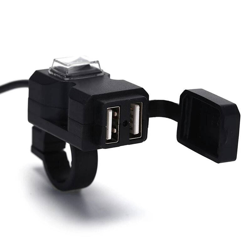 USB зарядное устройство на 2 порта для мотоцикла Digital Lion MC01, с креплением на руль, Черный
USB зарядное устройство на 2 порта для мотоцикла Digital Lion MC01, с креплением на руль, Черный