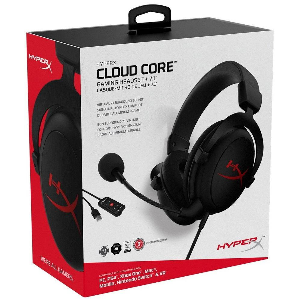 Наушники с микрофоном проводные HyperX Cloud Core (4P4F2AA) USB + 3.5мм чёрные новые, Черный
Наушники с микрофоном проводные HyperX Cloud Core (4P4F2AA) USB + 3.5мм чёрные новые, Черный