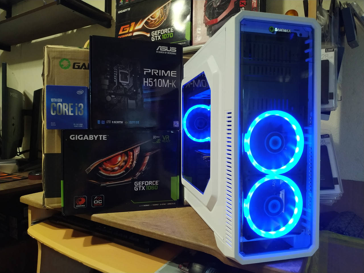 Мощный игровой компьютер Intel Core I3 10100F 4,3 GHZ, GTX 1060 6GB, 16GB DDR4, SSD120GB+500GB HDD Gaming PC
Мощный игровой компьютер Intel Core I3 10100F 4,3 GHZ, GTX 1060 6GB, 16GB DDR4, SSD120GB+500GB HDD Gaming PC