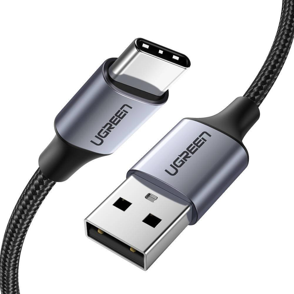USB кабель Type-C UGREEN USB to Type-C Cable Aluminium Braid 3A 2m Black (US288), Черный
USB кабель Type-C UGREEN USB to Type-C Cable Aluminium Braid 3A 2m Black (US288), Черный