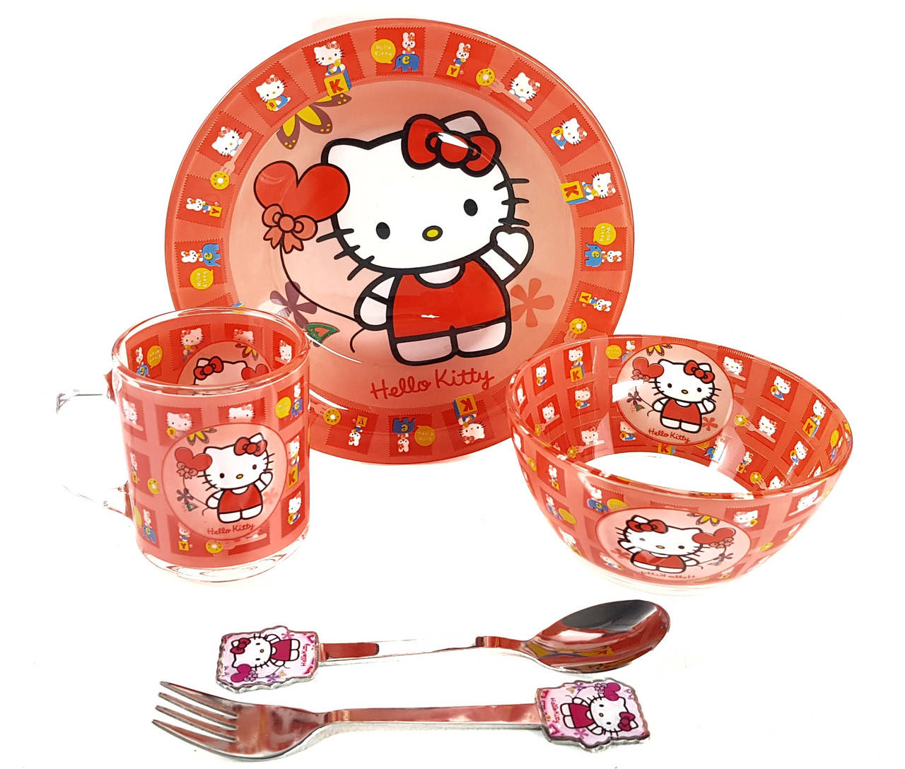 Детский набор стеклянной посуды для кормления 5 предметов Хелло Китти (Hello Kitty) Metr+
Детский набор стеклянной посуды для кормления 5 предметов Хелло Китти (Hello Kitty) Metr+