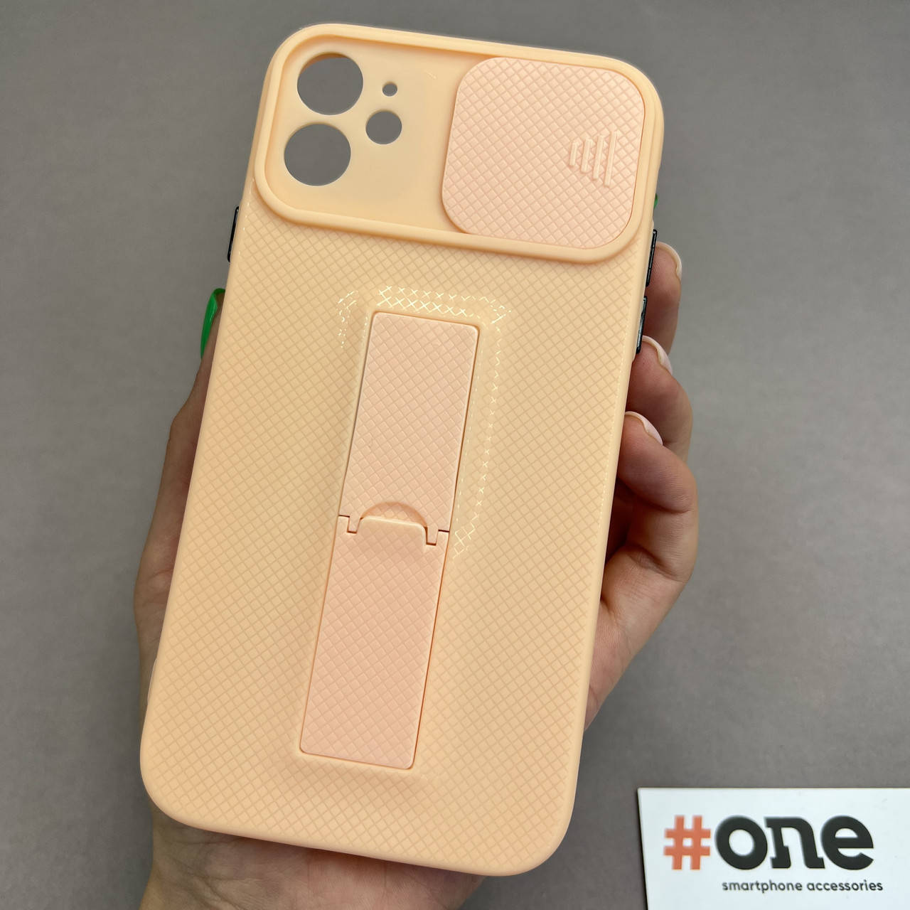 Чехол для Apple iPhone 11 со шторкой защитой для камеры с подставкой чехол на телефон айфон 11 персиковый K7T
Чехол для Apple iPhone 11 со шторкой защитой для камеры с подставкой чехол на телефон айфон 11 персиковый K7T