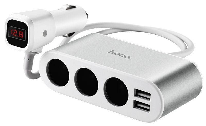 Автомобильное зарядное устройство с разветвителем прикуривателя Hoco Z13 Car Charger 2USB 3 Cigarette Lighter
Автомобильное зарядное устройство с разветвителем прикуривателя Hoco Z13 Car Charger 2USB 3 Cigarette Lighter